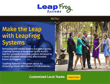 Tablet Screenshot of leapfrogsystems.com
